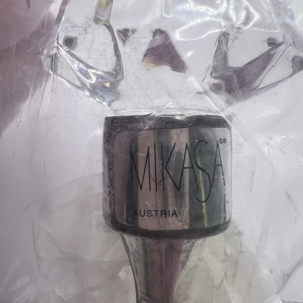 NEW Mikasa STARSHINE Cake Server Spatula Clear Crystal Christmas Tree Handle